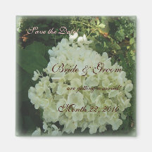 Hydrangea Save the Date Fridge Magnet