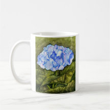 Hydrangea Watercolor Mug