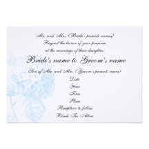 Hydrangea Wedding Invitation