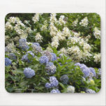 Hydrangeas Blue & White mousepad
