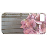 hydrangeas on a 1915 book iPhone 5 barely there
