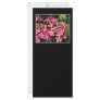 Hydrangeas. Pink Flowers on Black. Rack Card Design