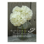 Hydranges & Barnwood Wedding Invite