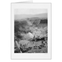 Hydraulic Gold Mining Alaska 1912 Greeting Card