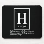 hydrogen - a gas which turns into people mousepads