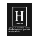 hydrogen - a gas which turns into people