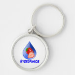 Hydroponics Design with strawberry Blue drop Key Chain