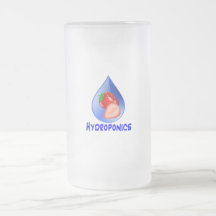Hydroponics Design with strawberry Blue drop Coffee Mug