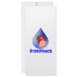 Hydroponics Design with strawberry Blue drop rack cards