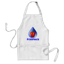 Hydroponics graphic, hydroponic pepper & drop aprons