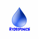 Hydroponics logo water drop and text image acrylic cut outs
