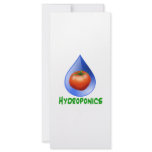 Hydroponics-Tomato, Green Text, Blue drop rack cards