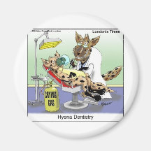 Hyena Dentistry Funny Gifts, Tees & Collectibles Refrigerator Magnet