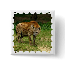 Hyena Prowl Square Pin