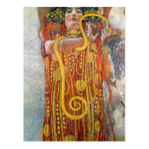 Hygeia by Gustav Klimt Postcard