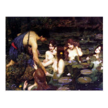 Hylas and the Nymph Postcards