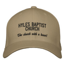 HYLES BAPTIST CHURCH, "The church with a heart!" Embroidered Hat