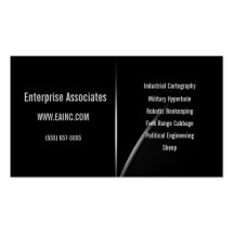 Hyper Black Collection: Horizon Arc Business Card