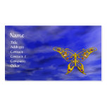 HYPER BUTTERFLY IN VIBRANT BLUE SKY BUSINESS CARD TEMPLATES