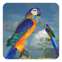 HYPER PARROTS / BLUE ARA STICKER