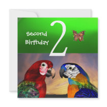 HYPER PARROTS / First Birthday Party,Emerald Green