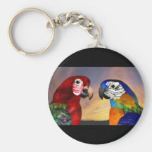 HYPER PARROTS /RED AND BLUE ARA KEYCHAIN
