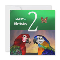 HYPER PARROTS / Second Birthday Party, Jade Green
