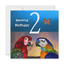 HYPER PARROTS /Second Birthday Party, Turquase