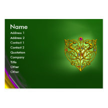 HYPER VALENTINE EMERALD ,green Business Card Templates