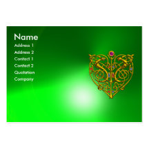 HYPER VALENTINE EMERALD ,green Business Card Templates