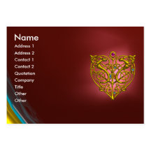 HYPER VALENTINE RUBY ,red Business Card Templates
