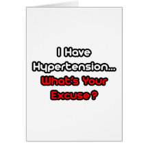 Hypertension...What's Your Excuse? Card