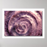 Hypnotic Glass Moko Spiral posters