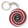hypnotic spiral keychain