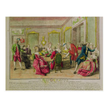 Hypnotism Session with Franz Anton Mesmer  1784 Post Card