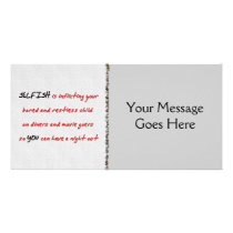Hypocritical Breeders Personalized Photo Card