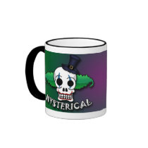 Hysterical Clown Skull Mug