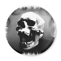Hysteriskull Laughing Human Skull Refrigerator Magnets