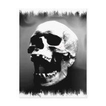 Hysteriskull Laughing Human Skull Post Card
