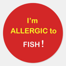 i8 - I'm Allergic - FISH. Sticker
