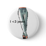 "I <3 jeans" Cute animated buttons