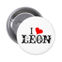 I <3 Leon Button