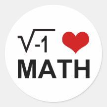 I <3 Math Stickers