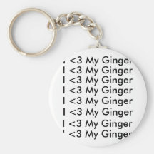 I <3 My Ginger keychain