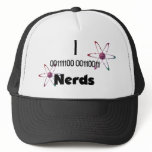 I <3 Nerd (Binary) With Atoms Trucker Hats