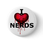 I <3 Nerds Button