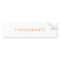 I <3 U 4 A Q T !! bumper stickers