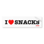 i<3snacks - bumper sticker