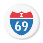I-69 Interstate 69 Sexual Innuendo magnets
