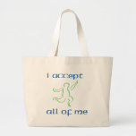 I accept all of me 2 tote bags